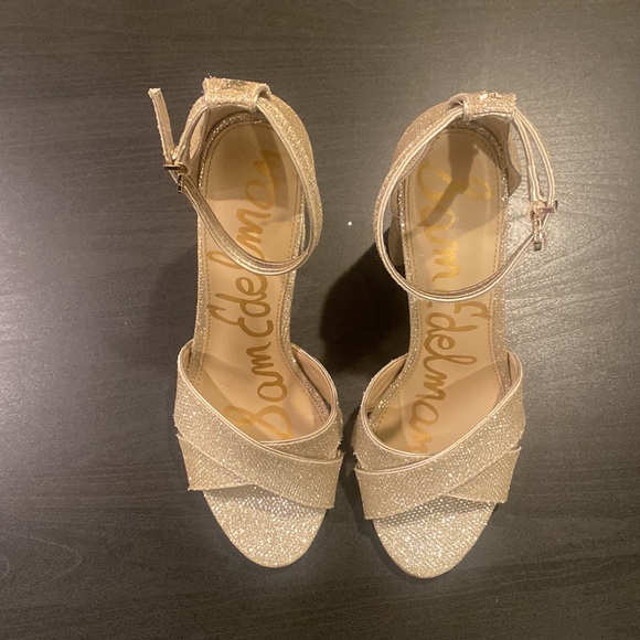 Sam Edelman sparkly block heel!  Worn once. Size 9 - Picture 2 of 5